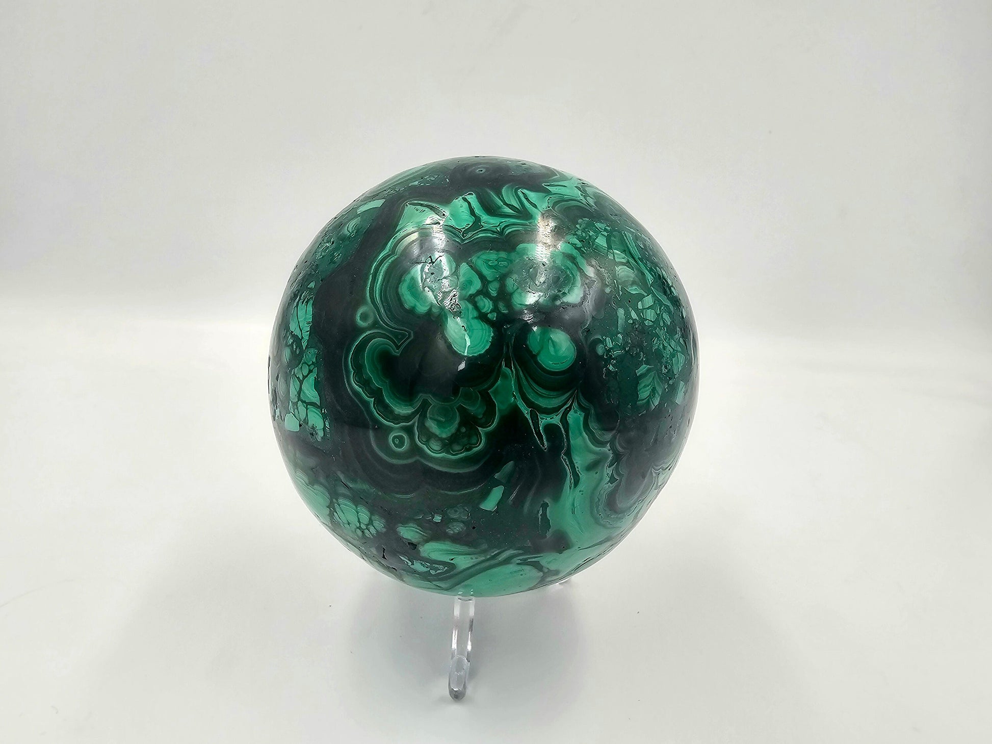 green crystal spheres