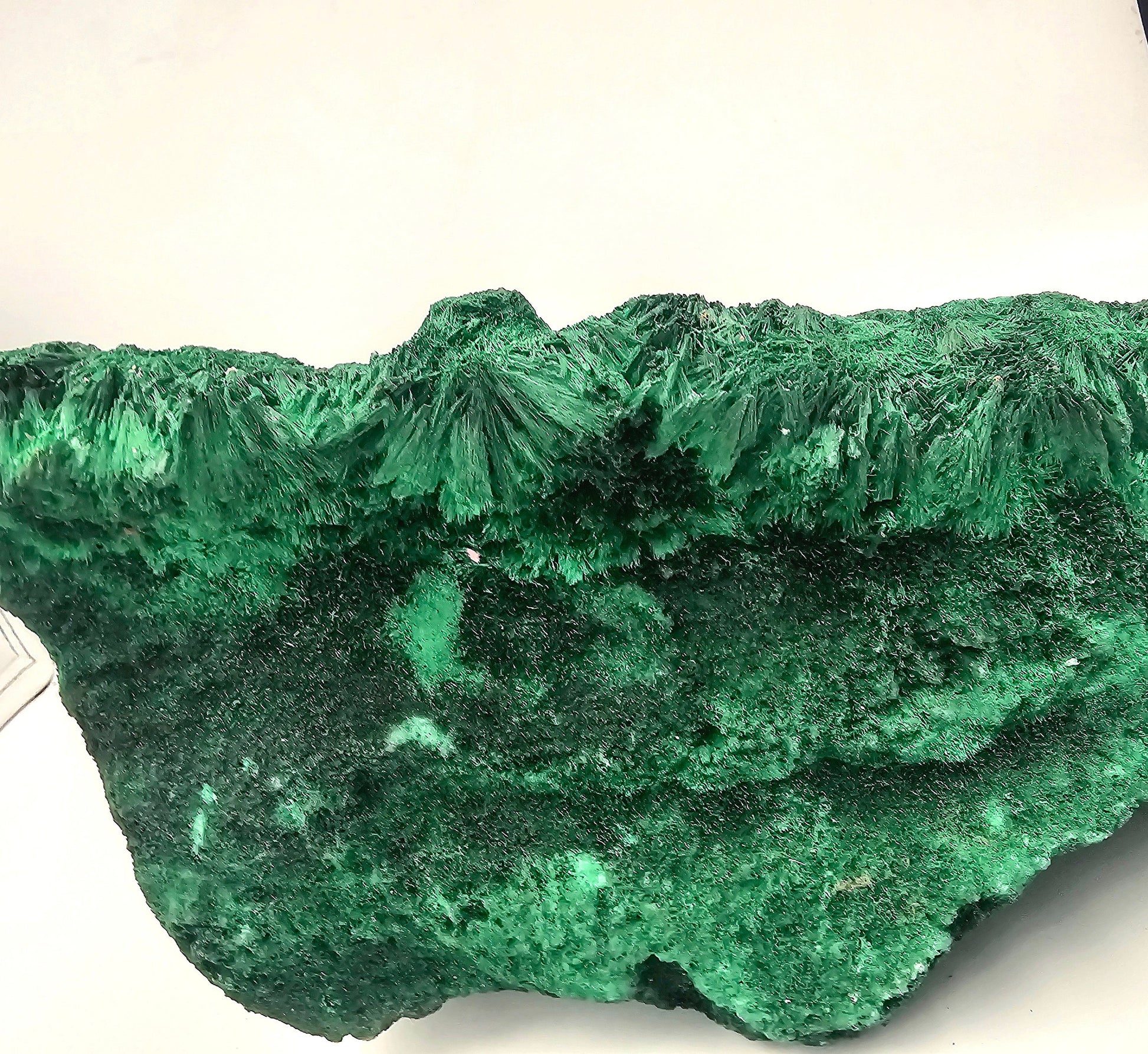 Extra Large Natural Velvet Malachite with exceptional full chatoyancy.