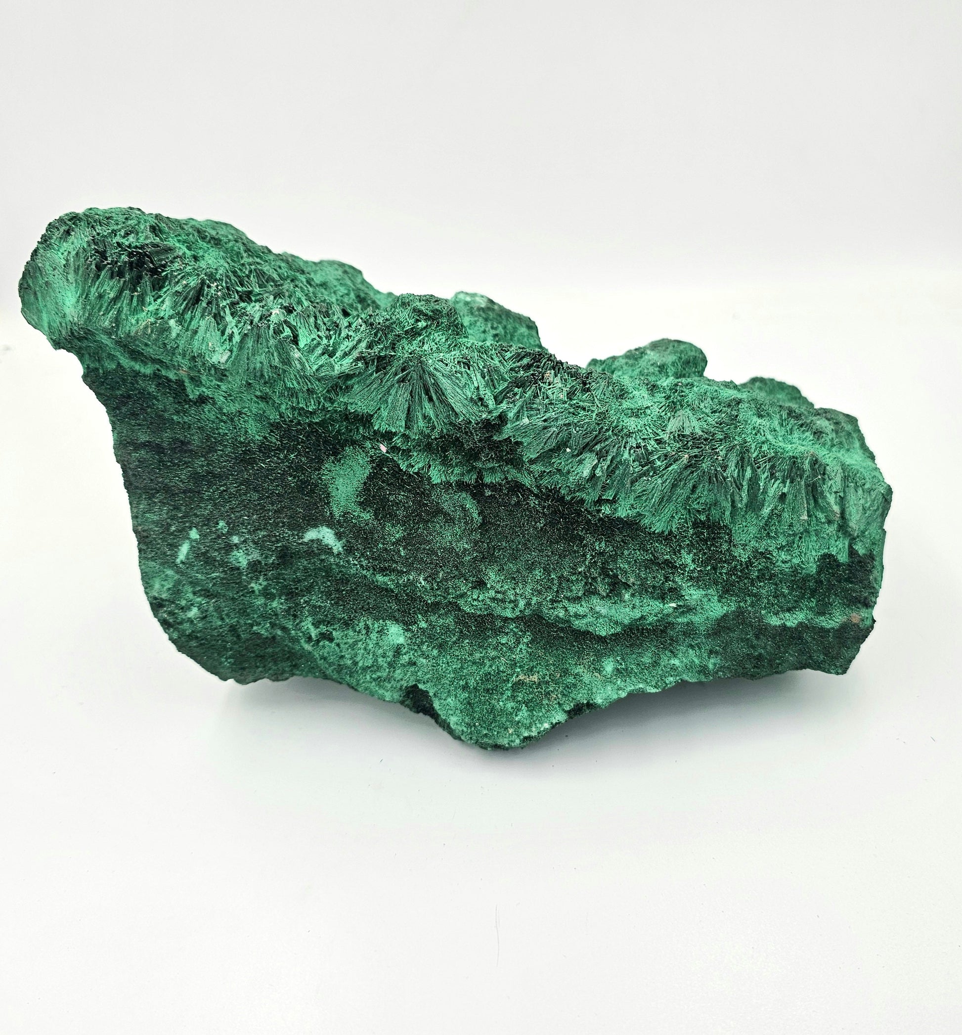 Extra Large Natural Velvet Malachite with exceptional full chatoyancy. 