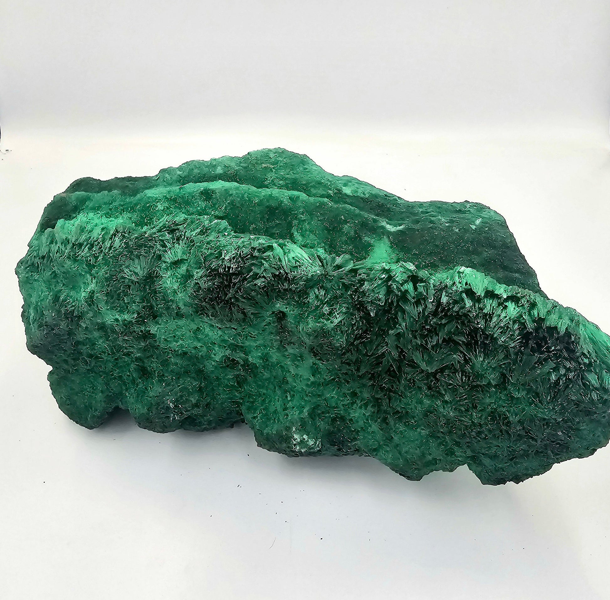 large velvet malachite crystals