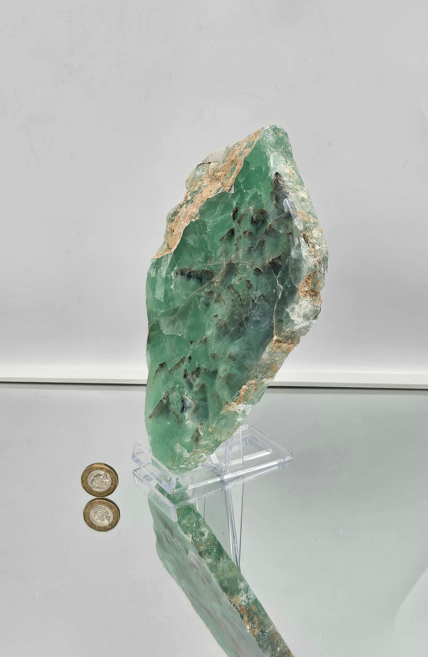 Extra Large Fluorite Crystal Slice (#4)