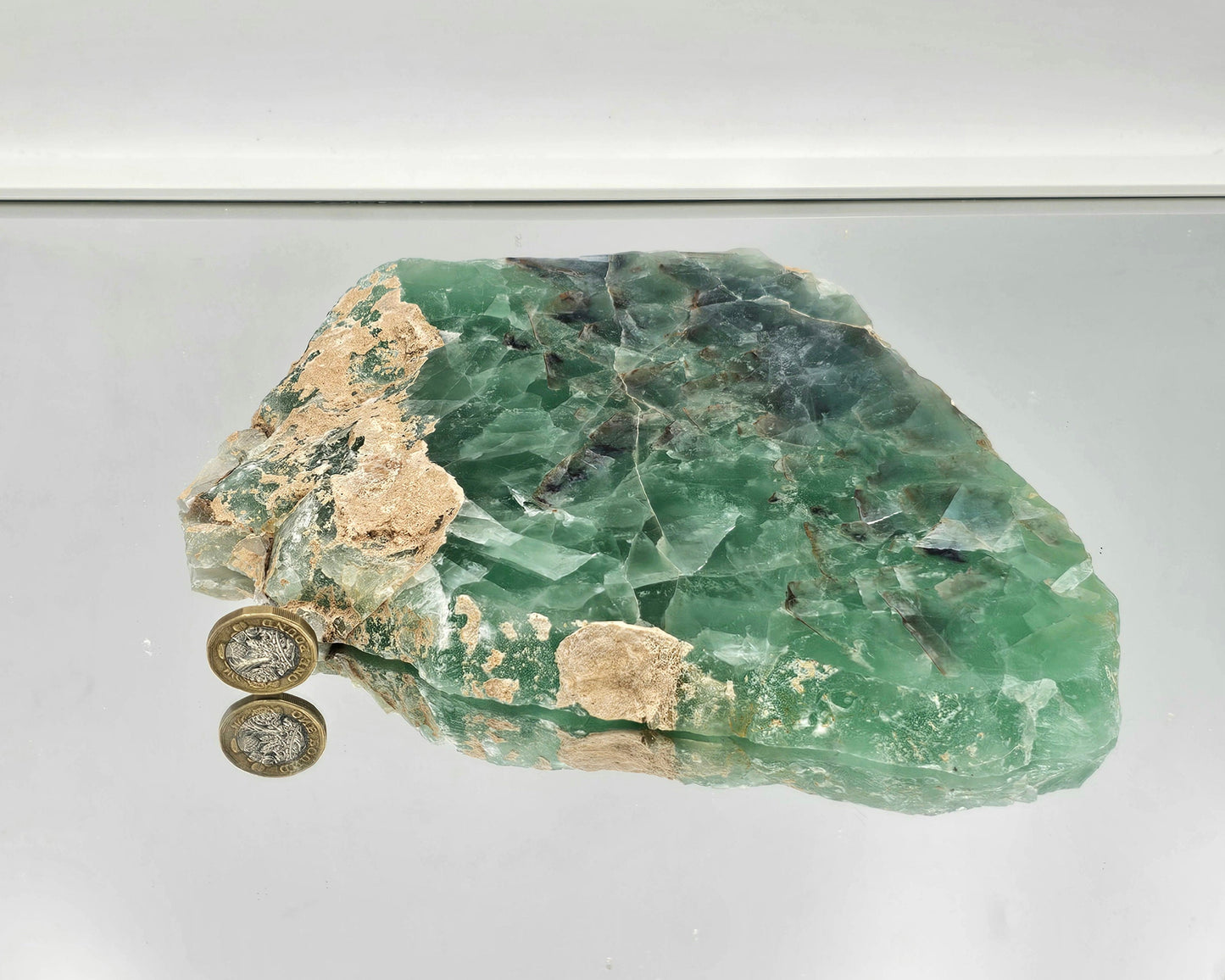 Extra Large Fluorite Crystal Slice (#4)