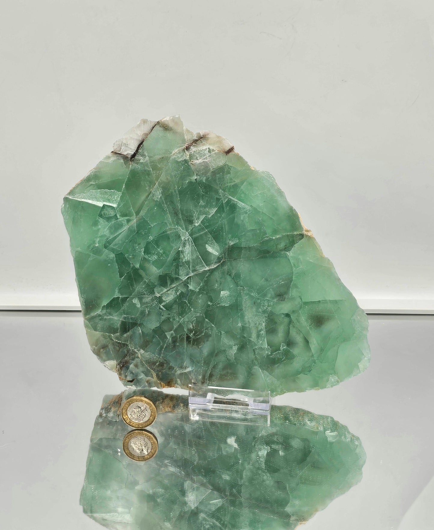 Extra Large Fluorite Crystal Slice (#4)