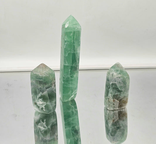 3x Fluorite Crystal Towers  (#5)