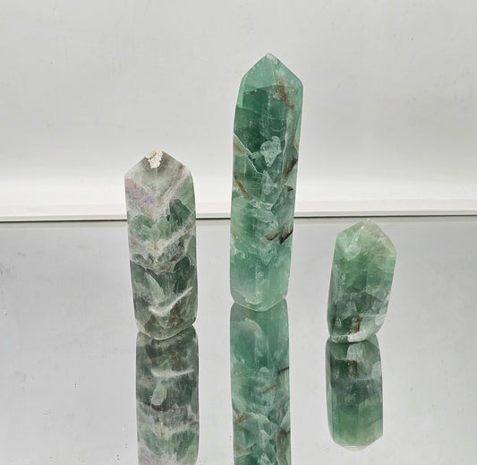 3x Fluorite Crystal Towers  (#3)