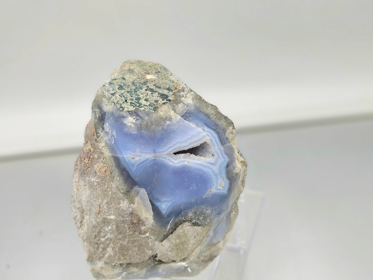 Large Blue Lace Agate Crystal Geode (#15)