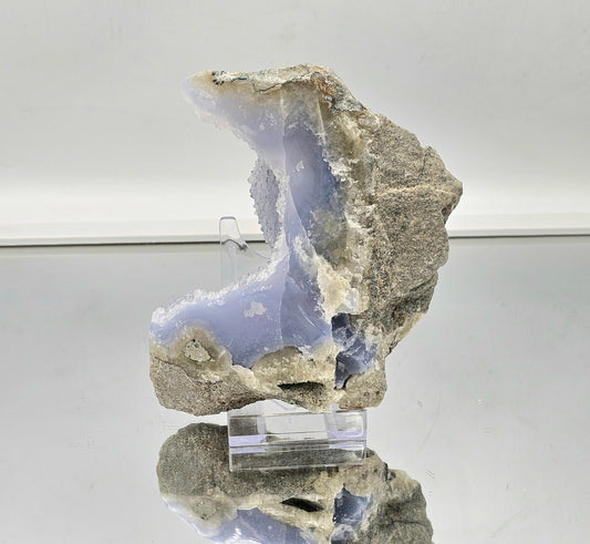 Large Blue Lace Agate Crystal Geode (#9)