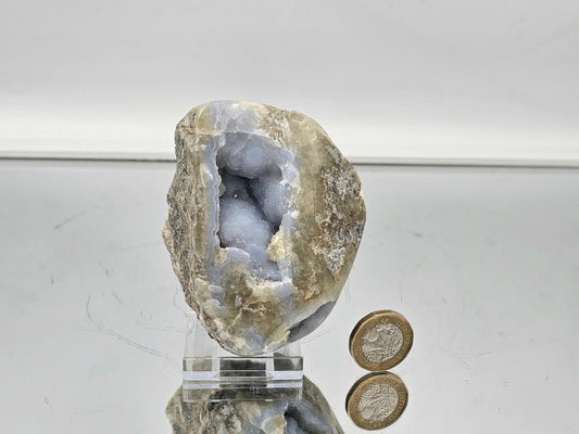 Blue Lace Agate Crystal Geode (#26)