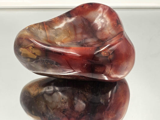 Large Carnelian Crystal Bowl - Soap Dish (#3)