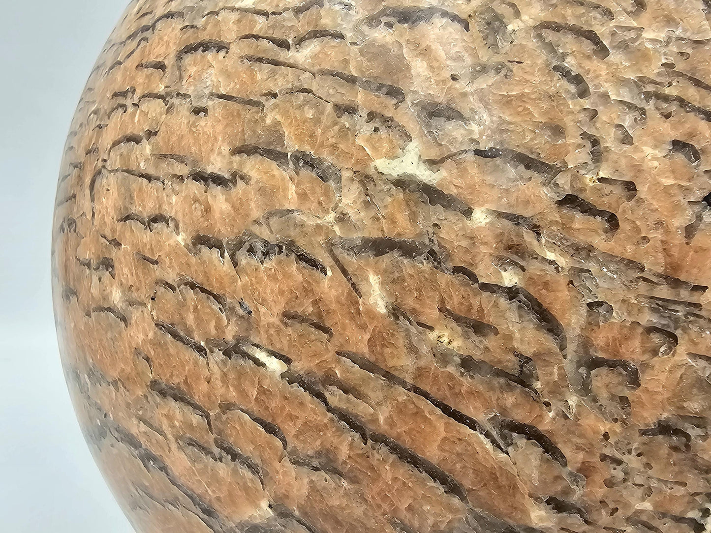 Very Large Graphic Moonstone Crystal Sphere 16.4KG