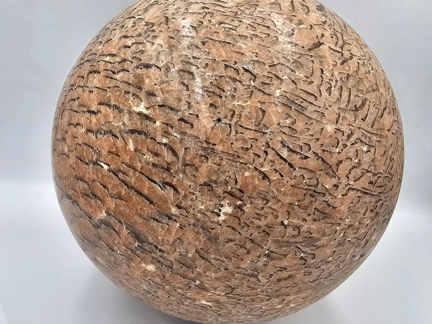Very Large Graphic Moonstone Crystal Sphere 16.4KG