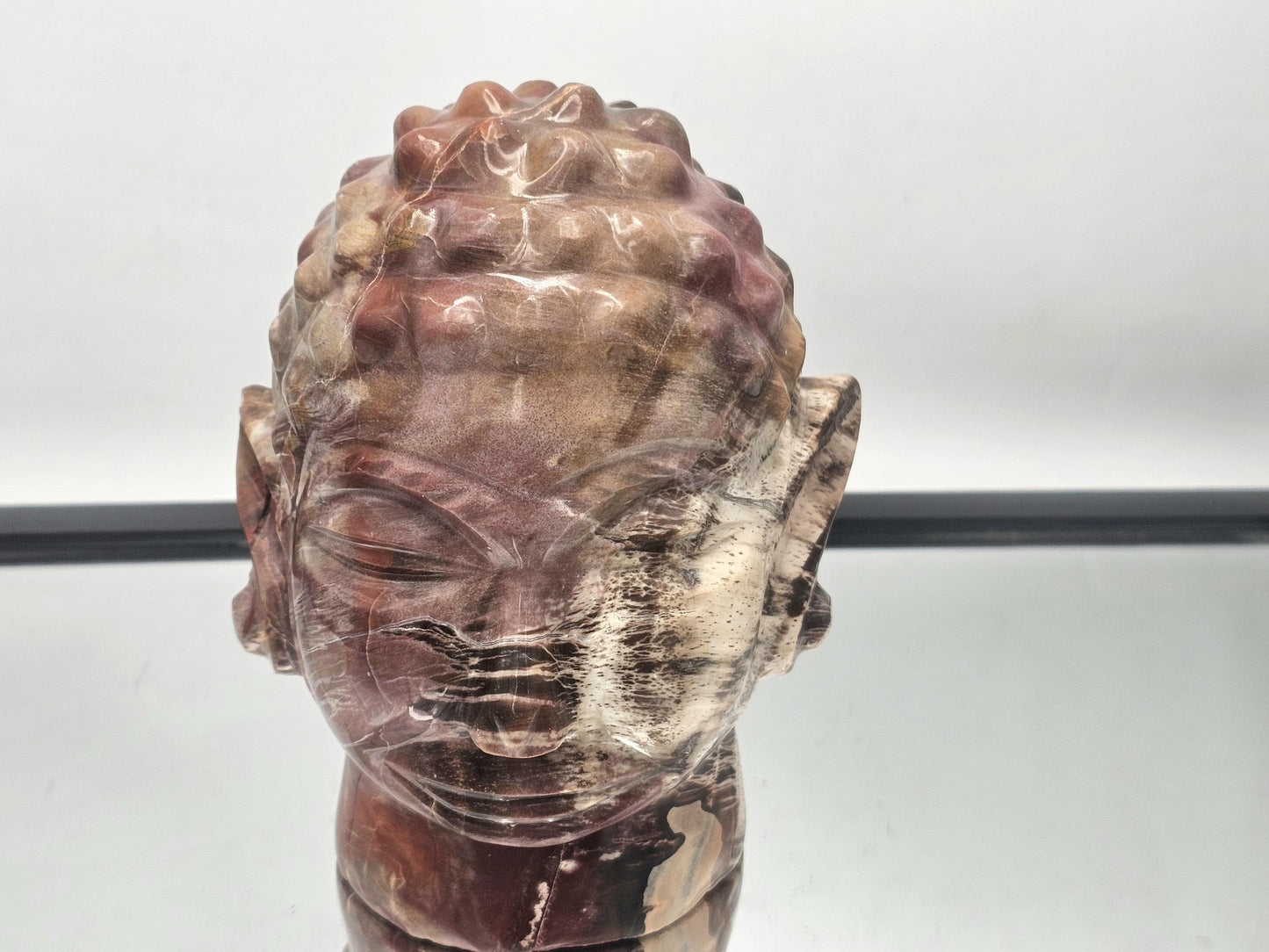 Large Fossil Wood Buddha Crystal - Petrified Wood (DP)