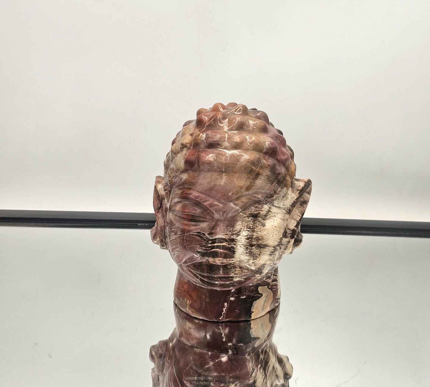 Large Fossil Wood Buddha Crystal - Petrified Wood (DP)