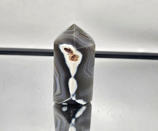 Orca Agate Crystal Prism - Tower (#10)