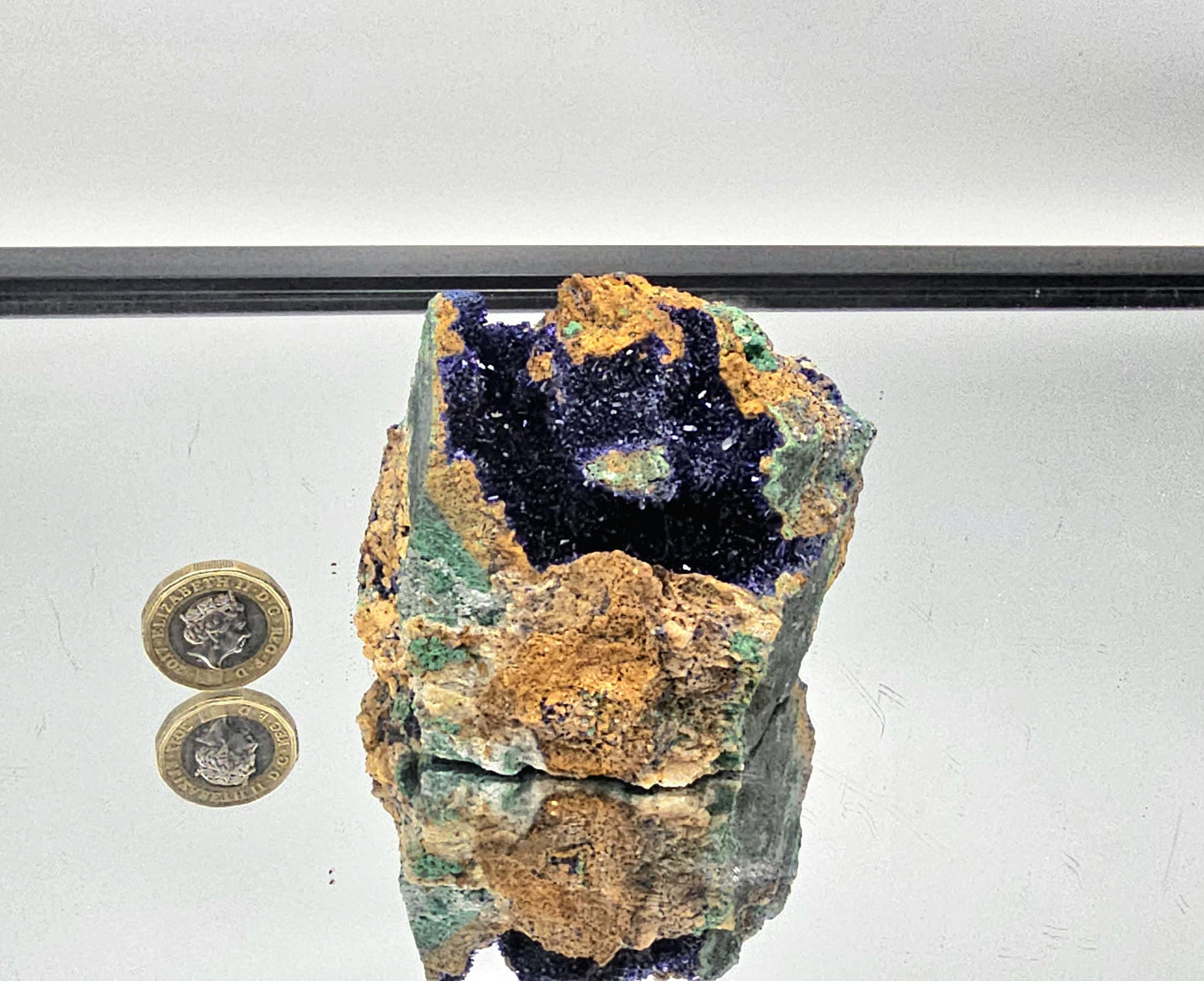 Exceptional Azurite Crystal Geode (#DP)