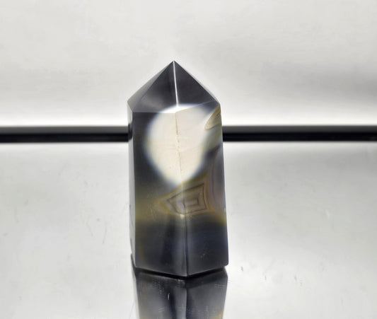 Orca Agate Crystal Prism - Tower (#8)
