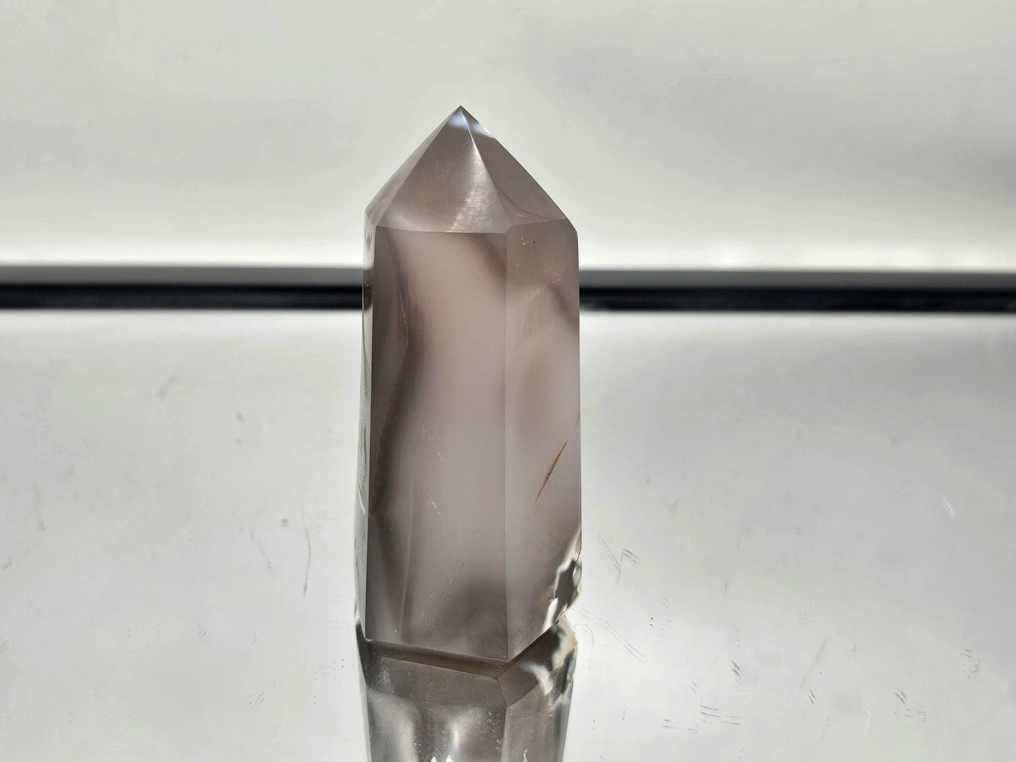 Orca Agate Crystal Prism - Tower (#7)