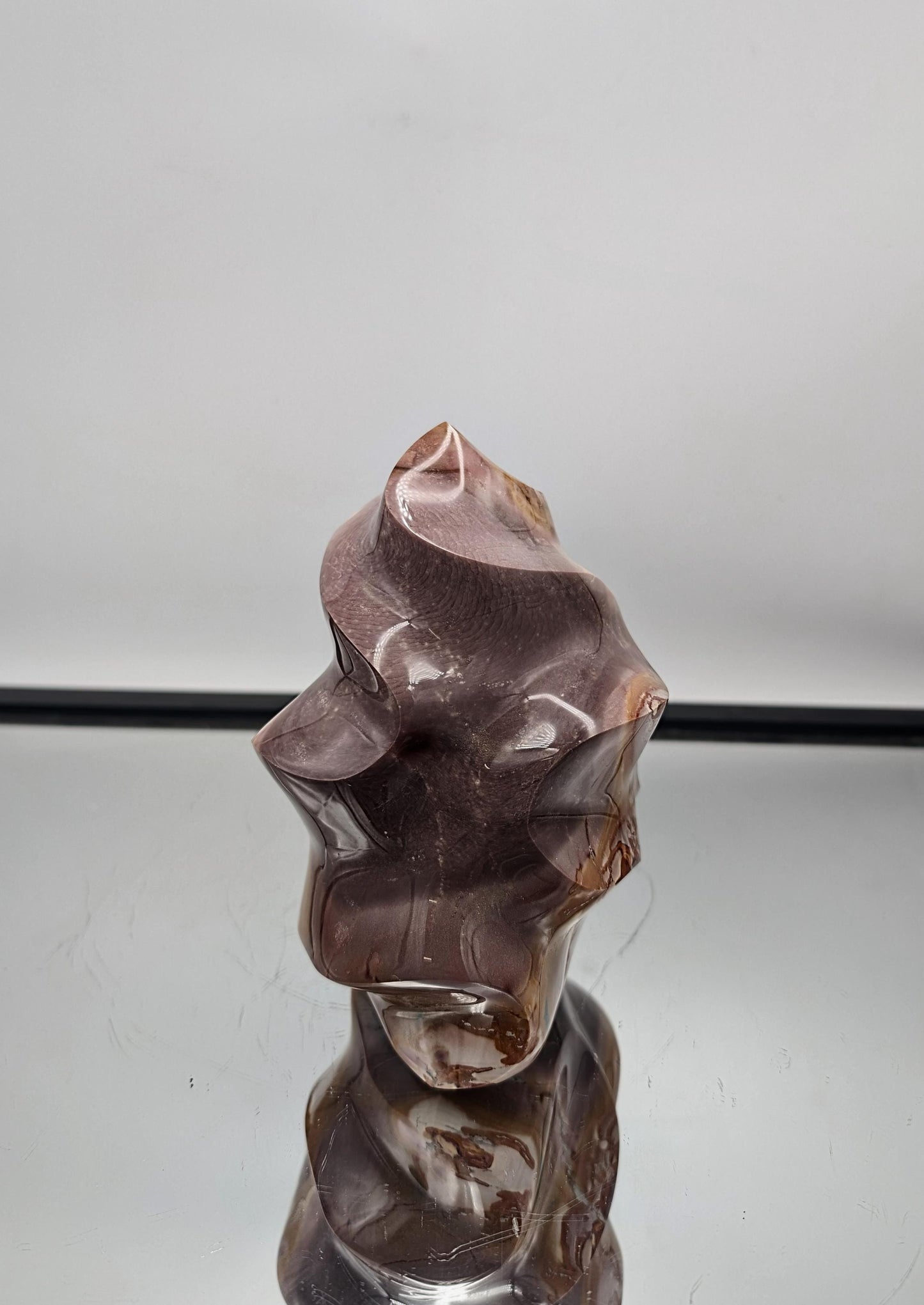 Large Polychrome Jasper Crystal Flame (#15)