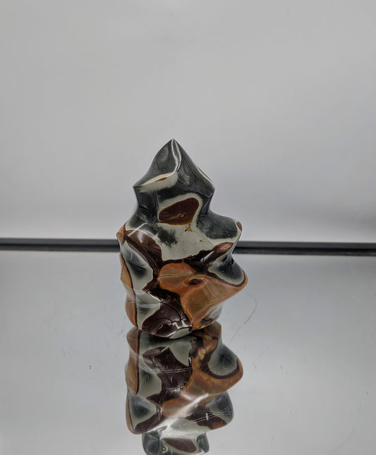 Large Polychrome Jasper Crystal Flame (#14)