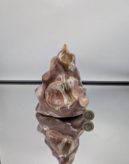 Large Polychrome Jasper Crystal Flame (#8)