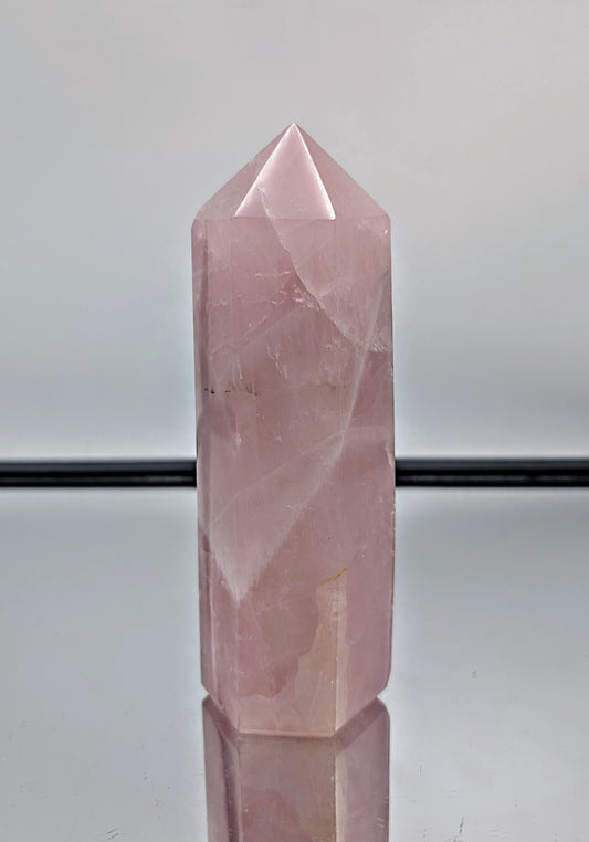 Large Rose Quartz Crystal Prism / Tower (#5)