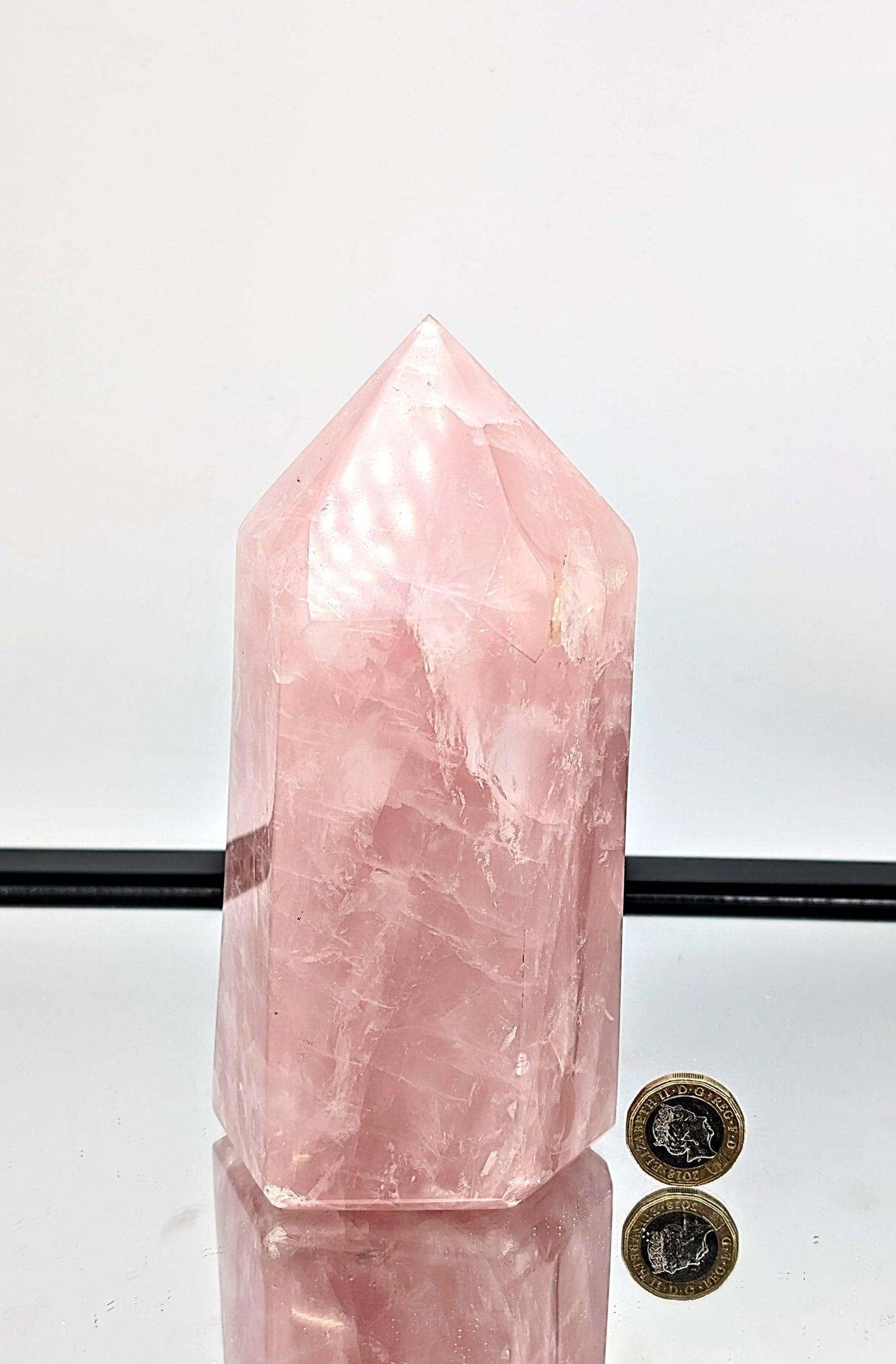 Large Rose Quartz Crystal Prism / Tower (#15)