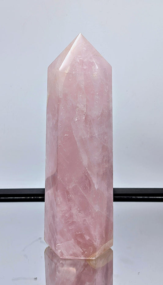 Large Rose Quartz Crystal Prism / Tower (#8)