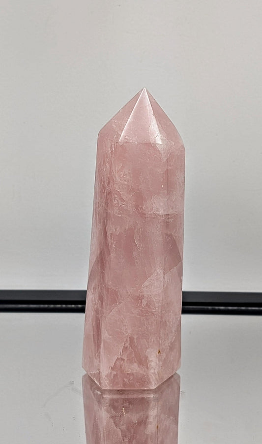 Large Rose Quartz Crystal Prism / Tower (#7)