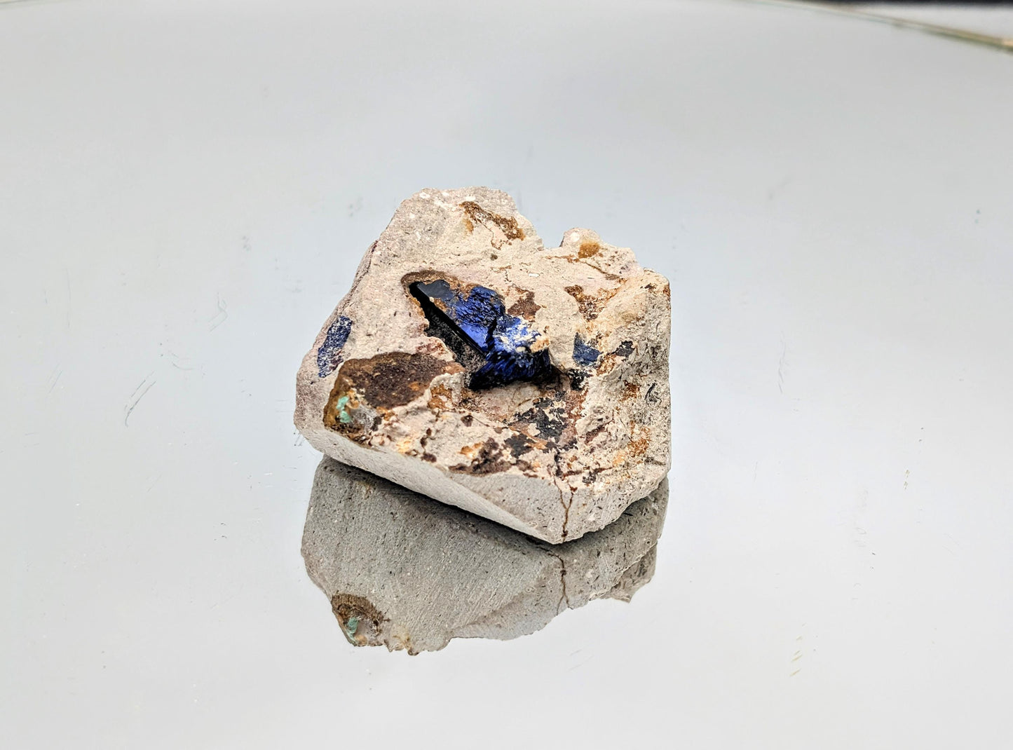Azurite Crystal Geode (#7)