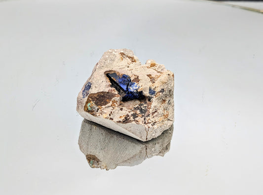 Azurite Crystal Geode (#7)
