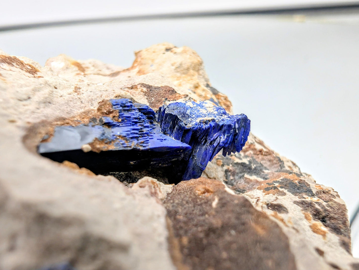 Azurite Crystal Geode (#7)