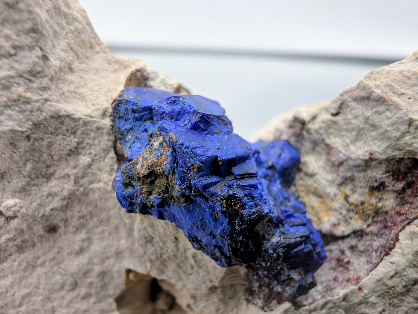 Azurite Crystal Geode (#9)