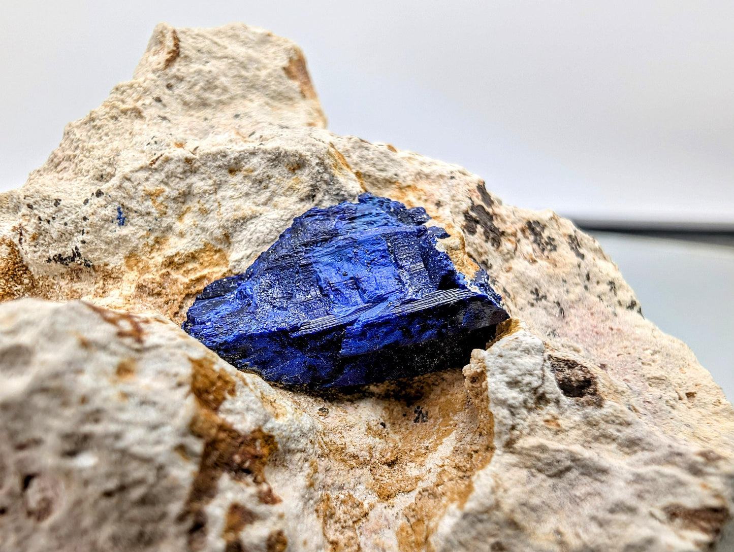Azurite Crystal Geode (#6)