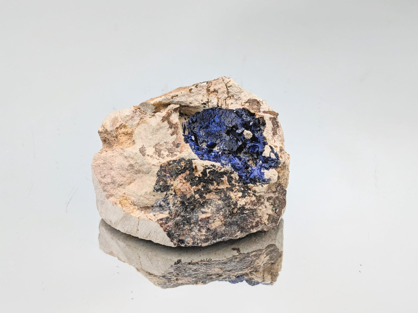 Azurite Crystal Geode (#4)