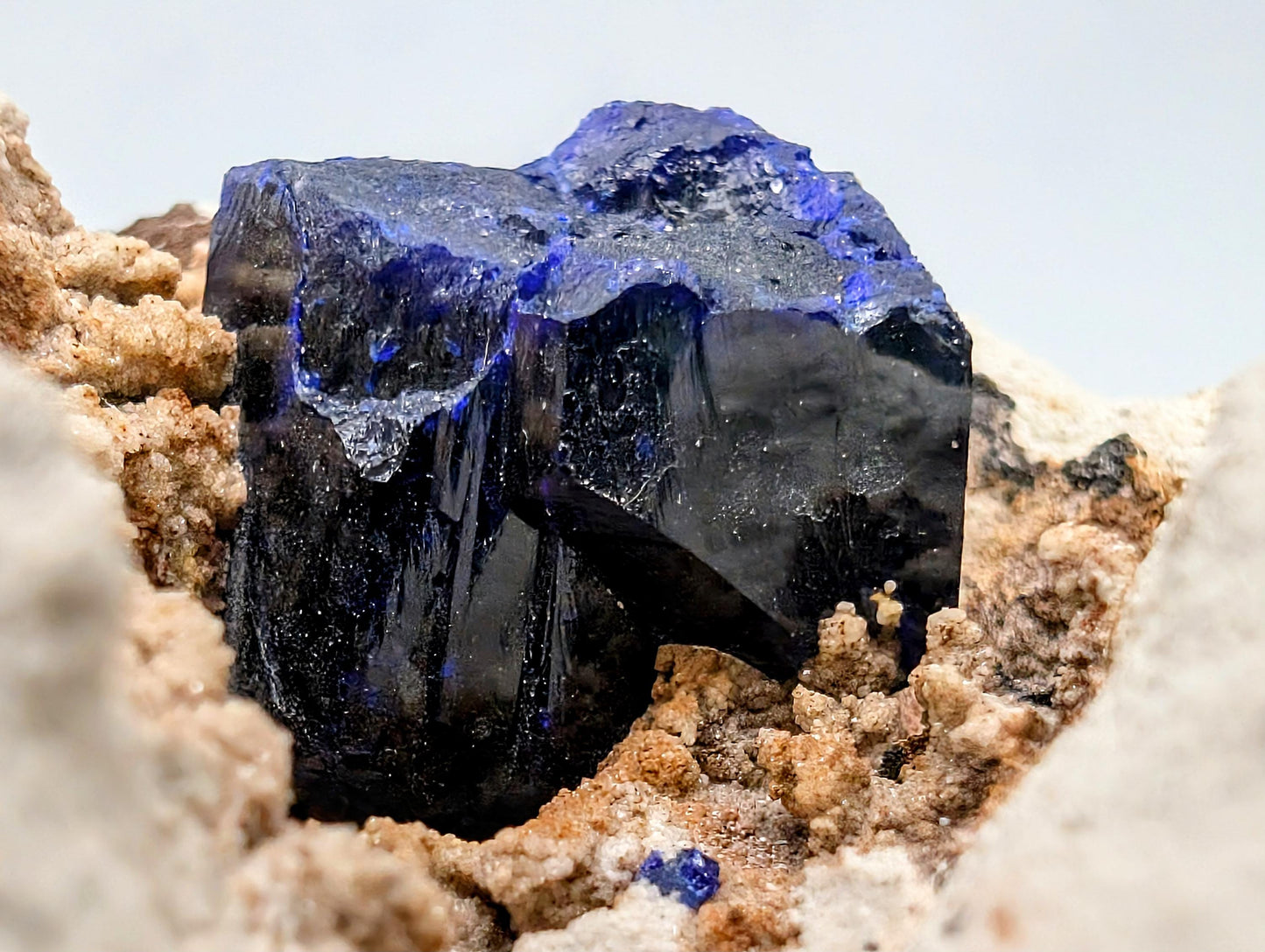 Azurite Crystal Geode (#5)