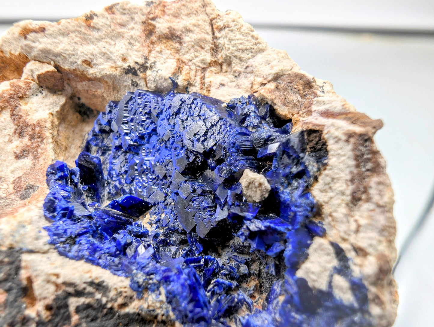Azurite Crystal Geode (#4)