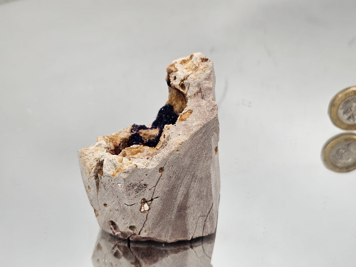 Azurite Crystal Geode (#2)
