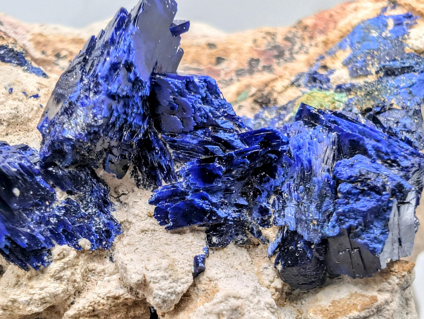 Azurite Crystal Geode (#1)
