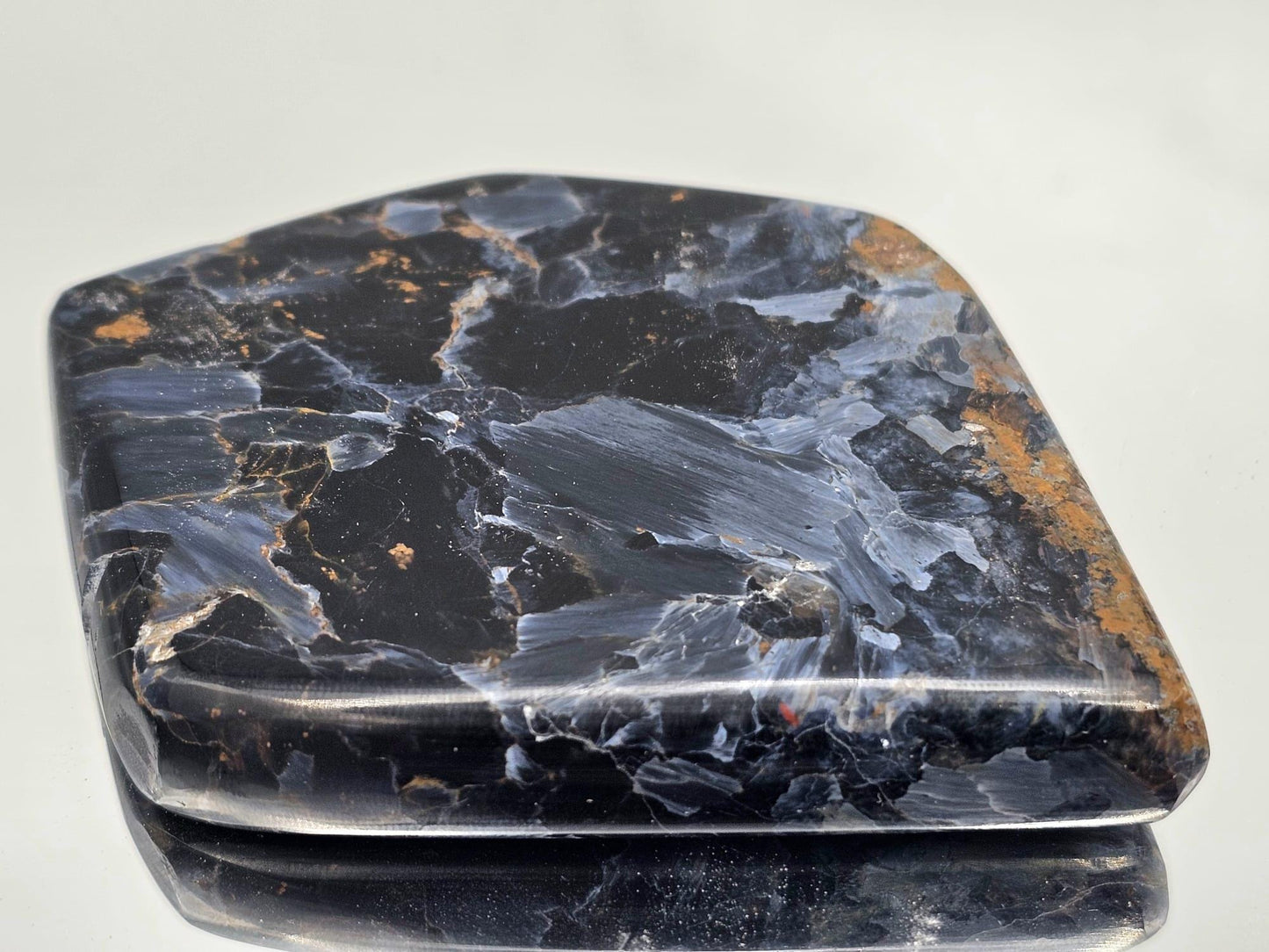 Large Pietersite Crystal Slice / Palmstone (DP)