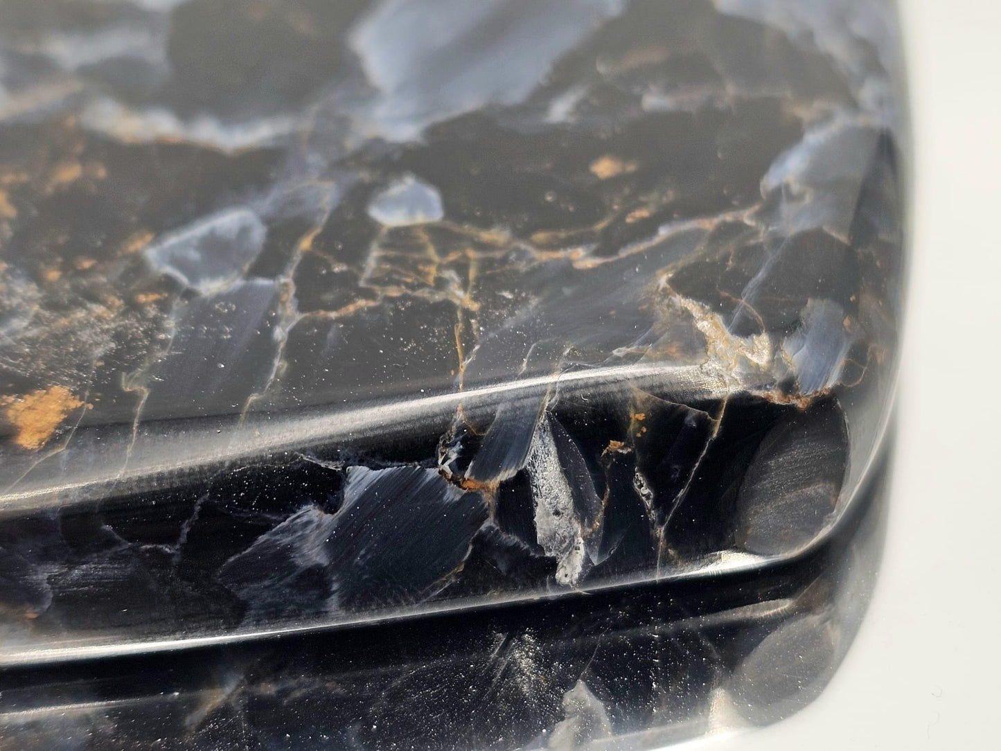 Large Pietersite Crystal Slice / Palmstone (DP)