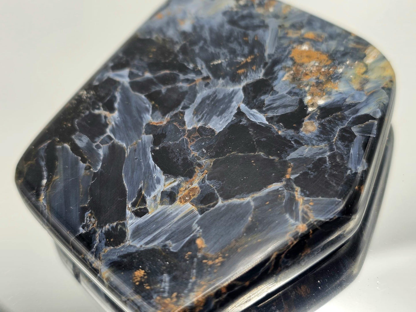 Large Pietersite Crystal Slice / Palmstone (DP)