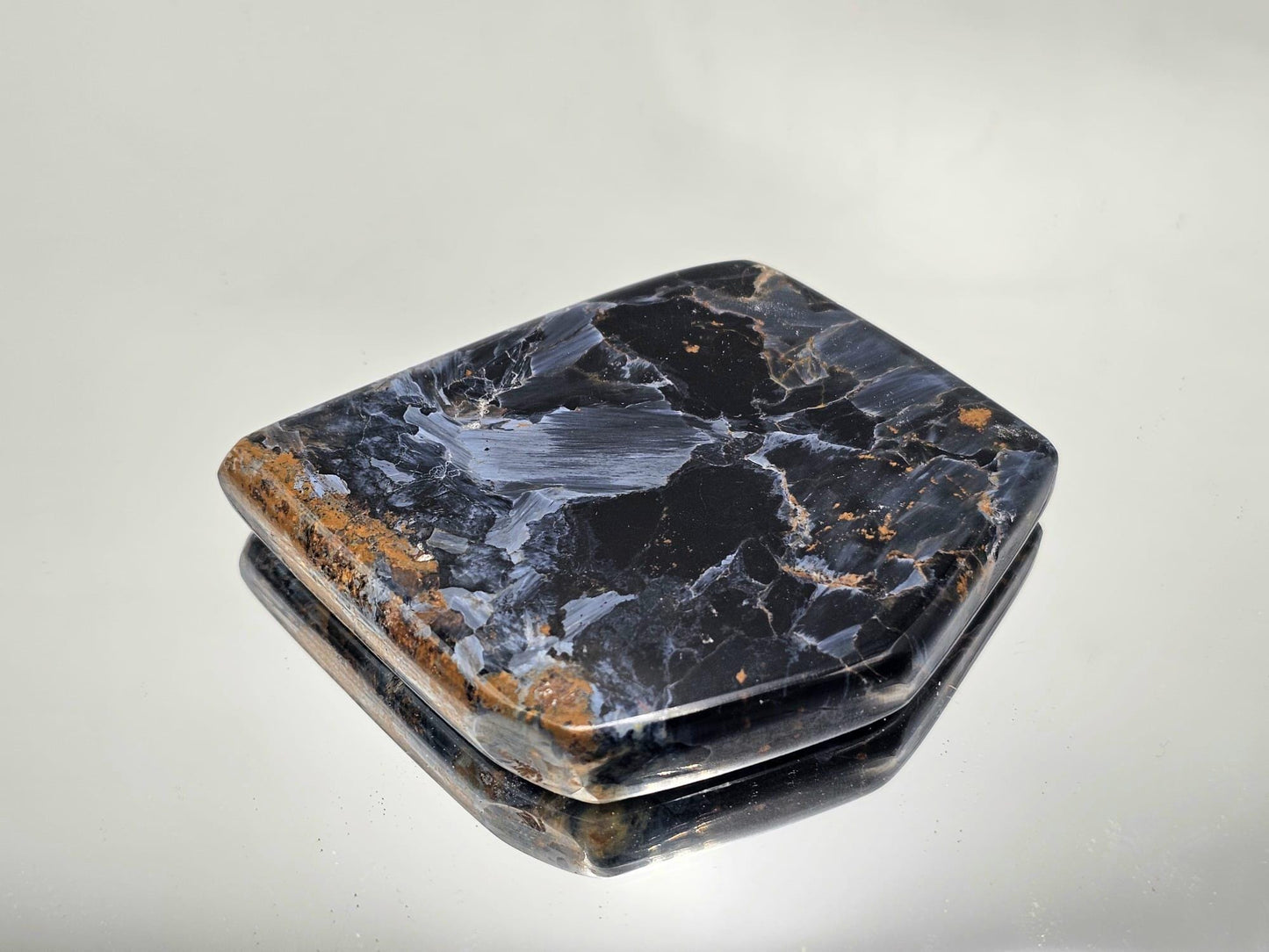 Large Pietersite Crystal Slice / Palmstone (DP)