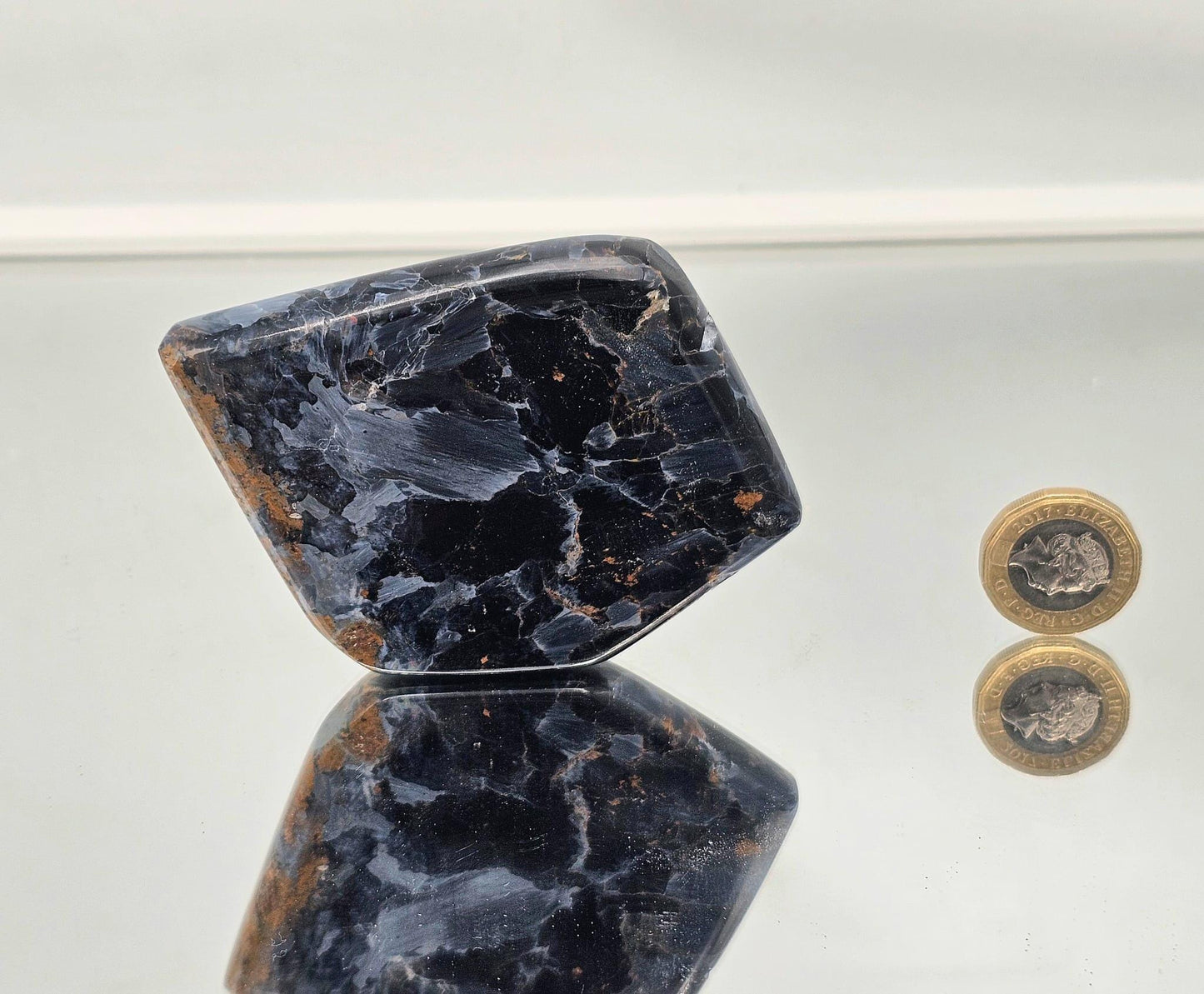 Large Pietersite Crystal Slice / Palmstone (DP)