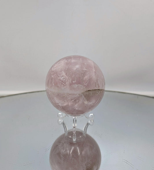 Large Rose Quartz Crystal Sphere (#9)