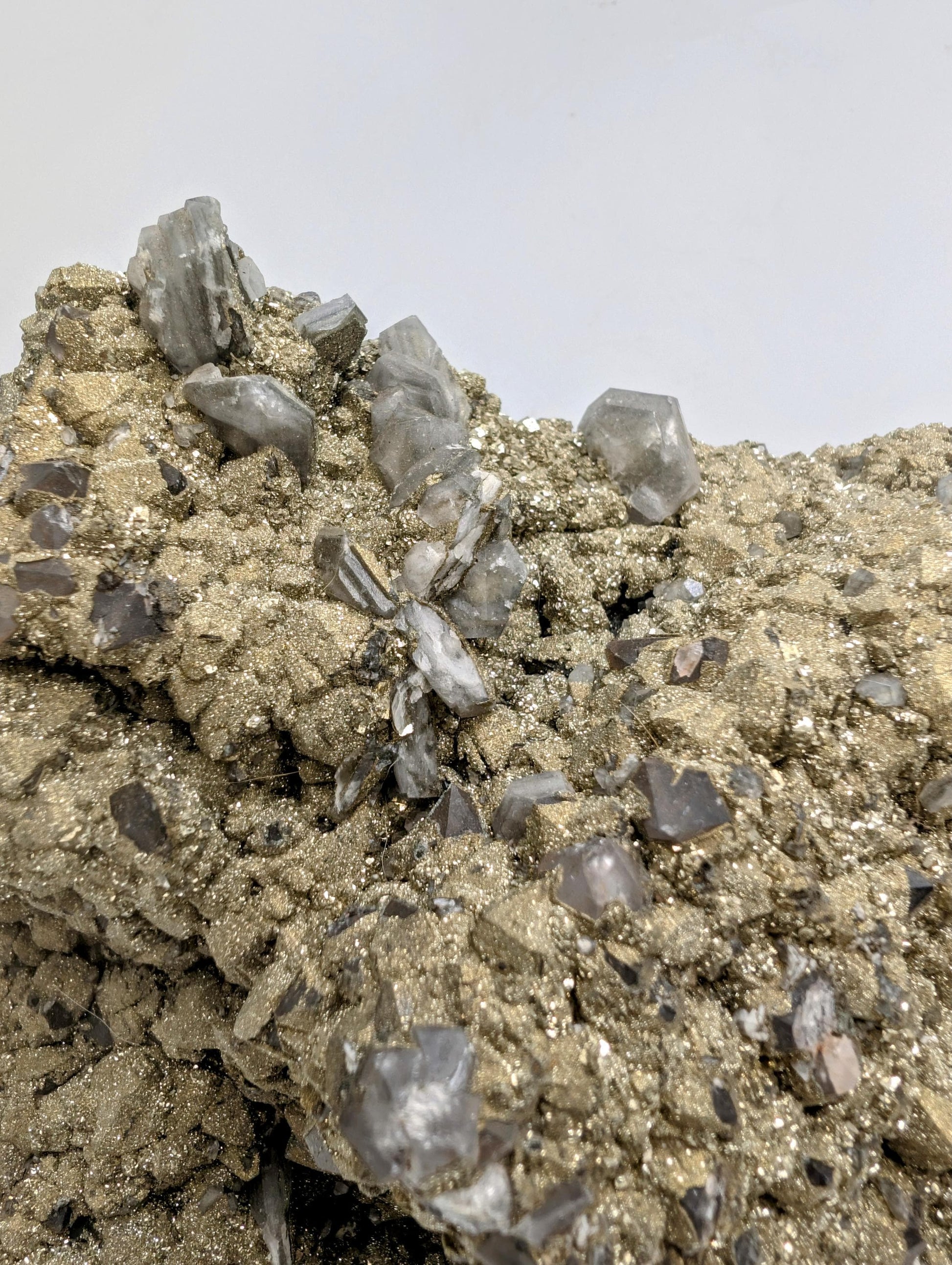 large pyrite fluorite