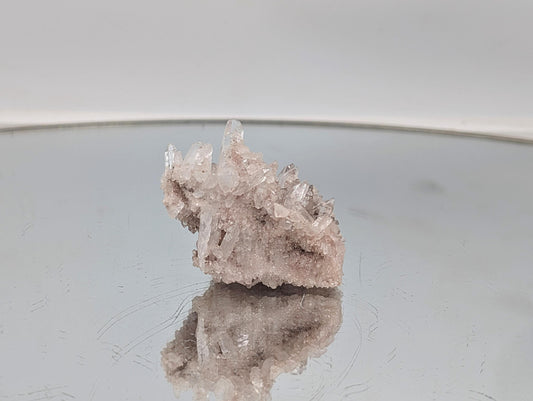 Small Pink Colombian Quartz Crystal Cluster (#13)