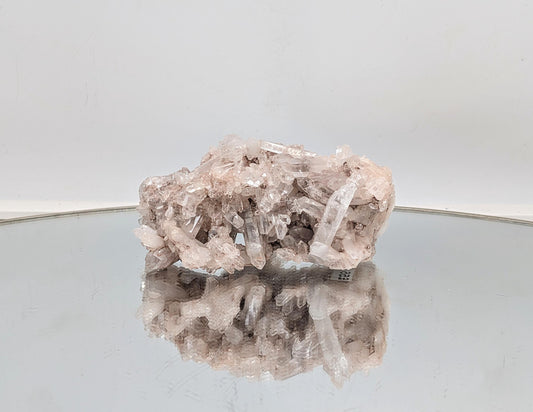 large Pink Colombian Quartz Crystal Cluster (#10)