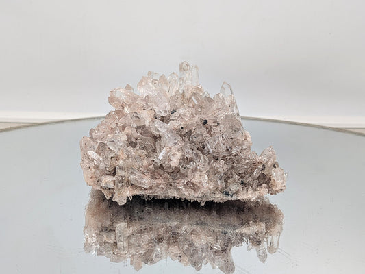 large Pink Colombian Quartz Crystal Cluster (#9)
