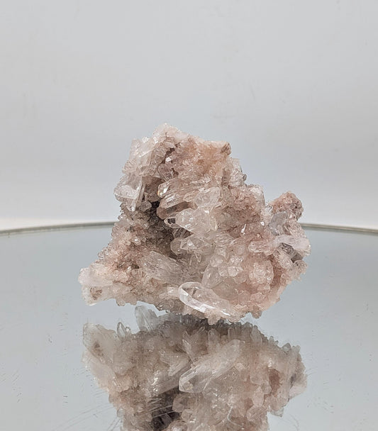 large Pink Colombian Quartz Crystal Cluster (#5)