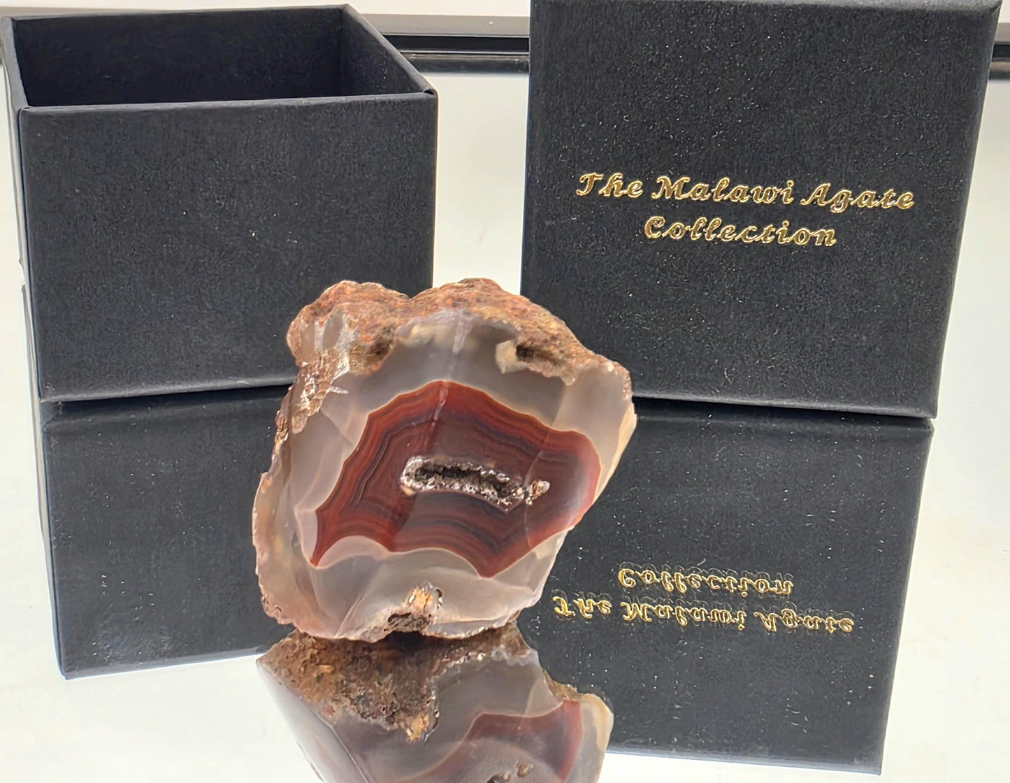 Malawi Agate Colour Banded Polished  Crystal (#13)